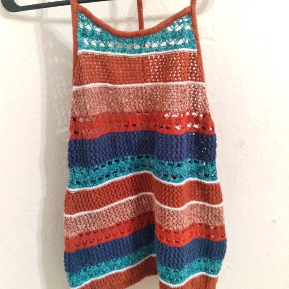 American Rag Crochet Halter Top